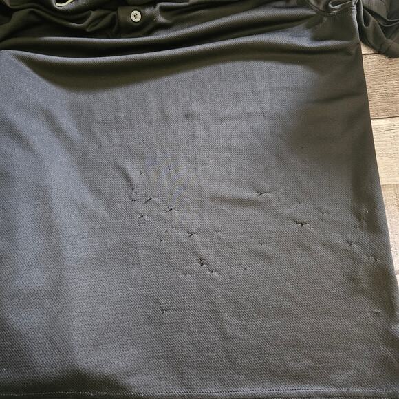 Bundle of 2 CROSS & WINSOR GOLF Polo SHIRT Burgundy Black Men's Medium - Picture 7 of 9